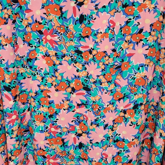 LOFT Daisy Tie Back Flounce Dress - Picture 7 of 10